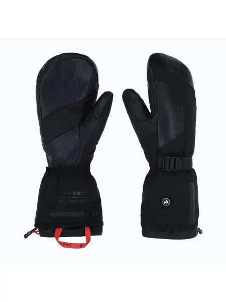 Лижні рукавички Viking Heatbooster Gore-Tex Mitten black чорні