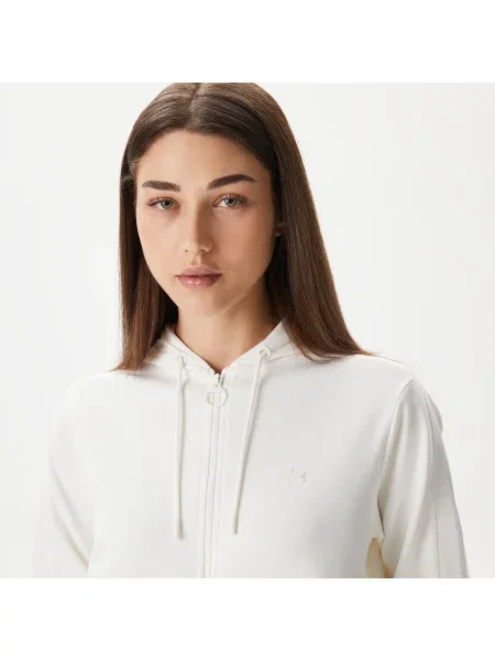 Lacoste Bluza O Regularnym Kroju Z Kapturem W Kolorze Białym biała