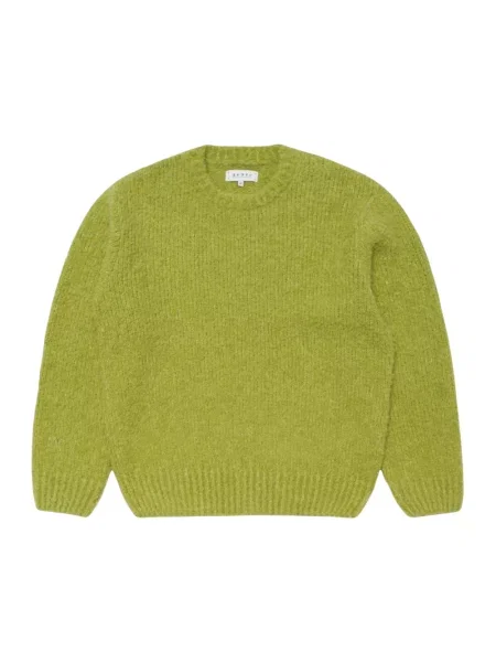 Sweter Edwin wełniany zielony