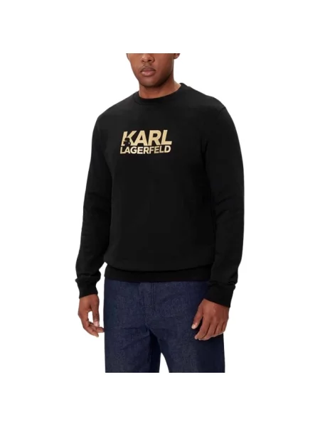 Bluza z kapturem Karl Lagerfeld z kapturem czarna