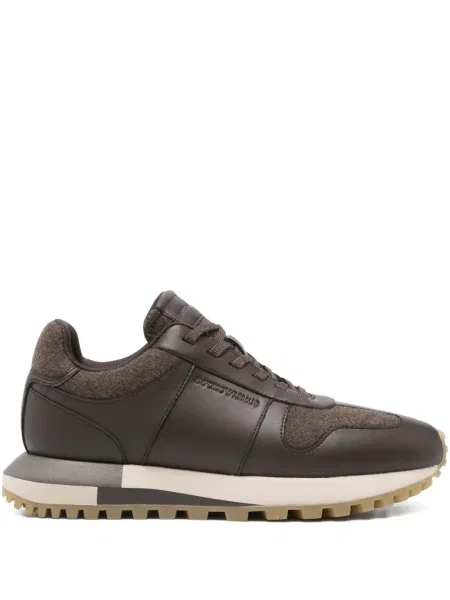 Sneakerși Emporio Armani maro