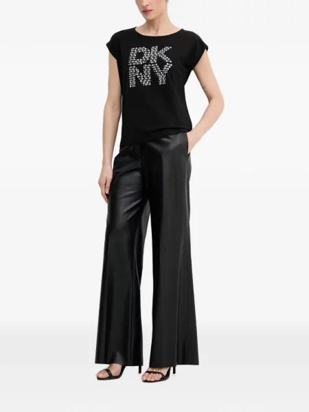Tricou Dkny cu autograf negru