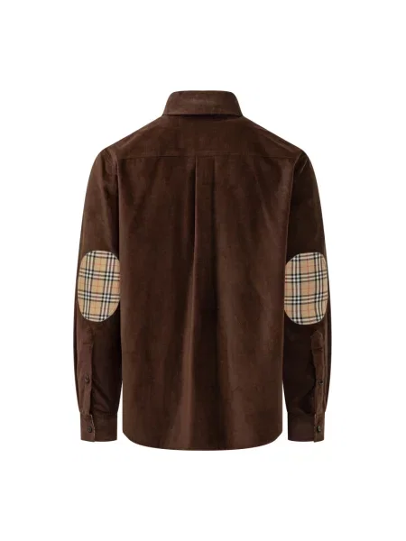 Koszula Burberry z długim rękawem brązowa