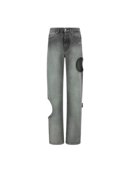 Jeansy Off-white białe