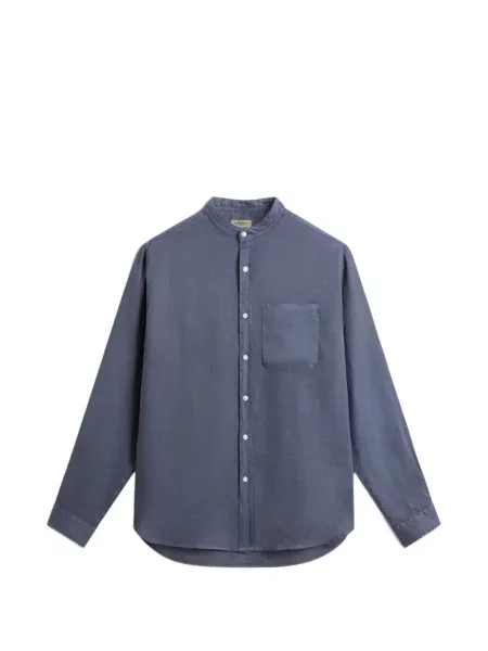 Cămașă Woolrich de in albastru