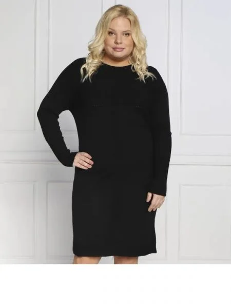 Persona by Marina Rinaldi Ruha GENESI plus size gyapjú hozzáadásával fekete