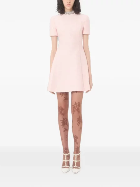 Bouclé rochie Valentino Garavani roz