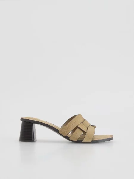 Reserved LADIES` MULES bej