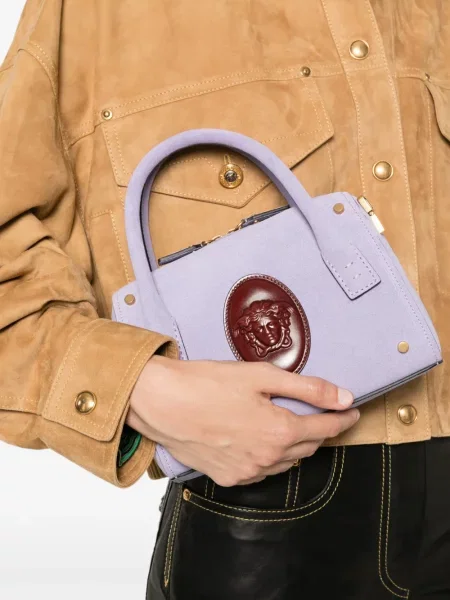 Geantă shopper Versace violet