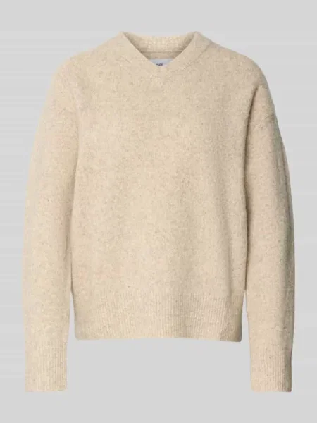 Sweter z dzianiny z prążkowanymi wykończeniami model ‘SAMELODY’ Samsoe Samsoe
