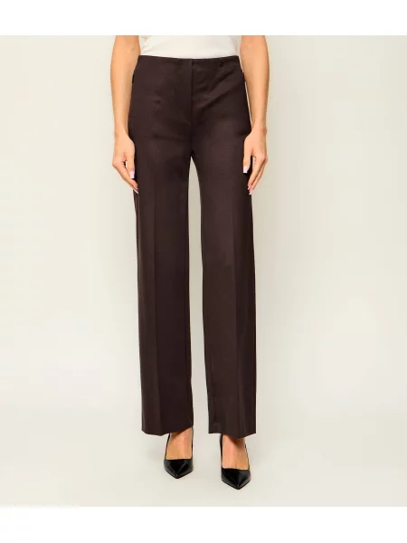 Marc Cain Pantaloni Winder | Relaxed fit | high waist maro