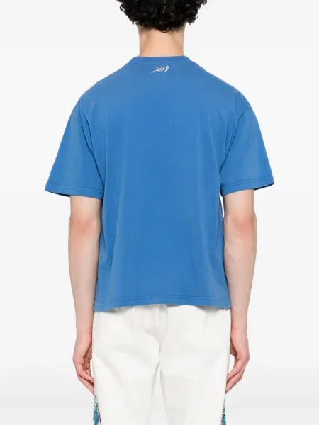 Tricou Warren Lotas cu imagine albastru