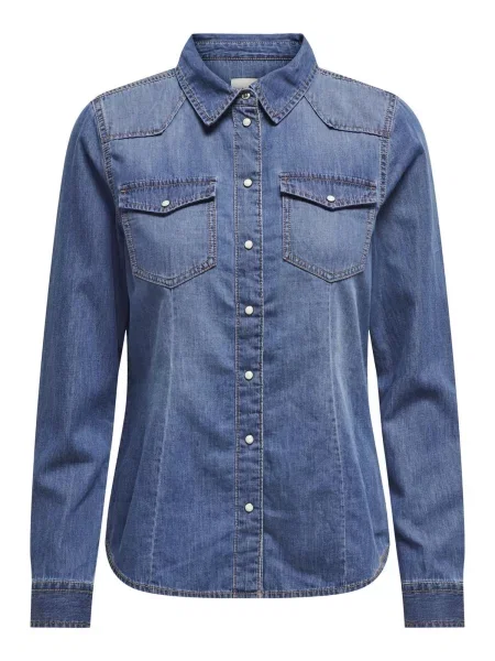 ONLY Bluză ONLAlexa denim albastru