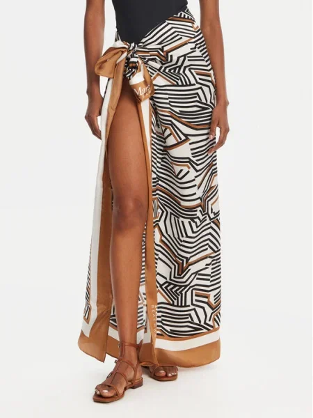 Бански Max Mara Beachwear бежово