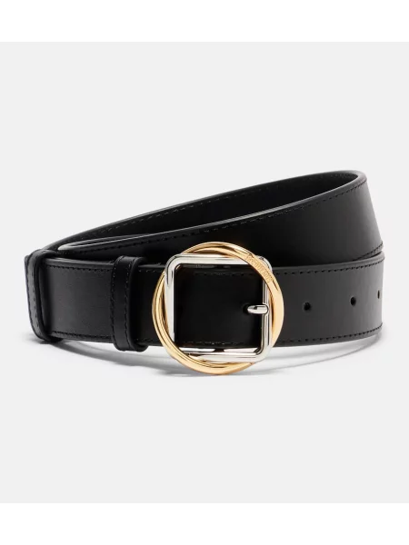 Cu centură curea Jacquemus din piele negru