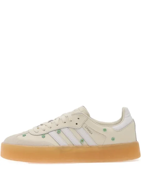 Маратонки Adidas Superstar с връзки на цветя с дантела жълто