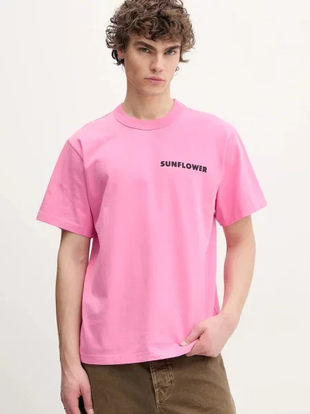 Sunflower t-shirt z nadrukiem różowy