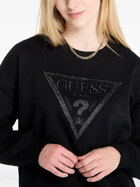 Hanorac Guess cu autograf negru