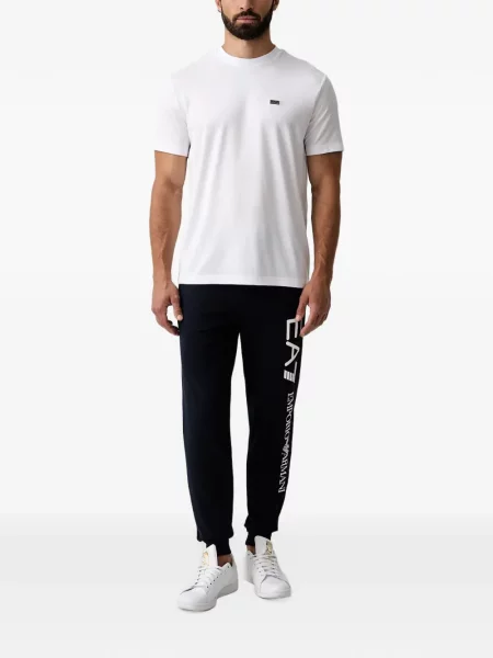 Бягане панталон Ea7 Emporio Armani с принт синьо