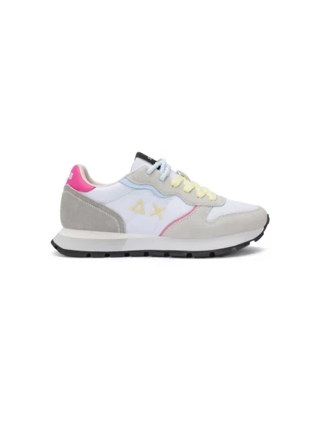 Sneakersy Sun68 skórzane białe