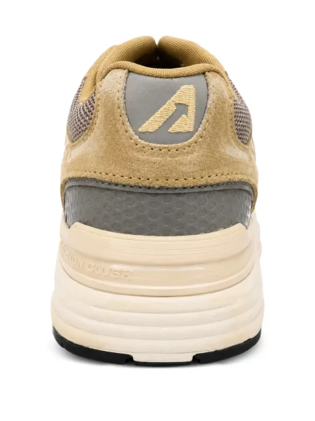 Sneakerși Autry din piele de căprioară galben