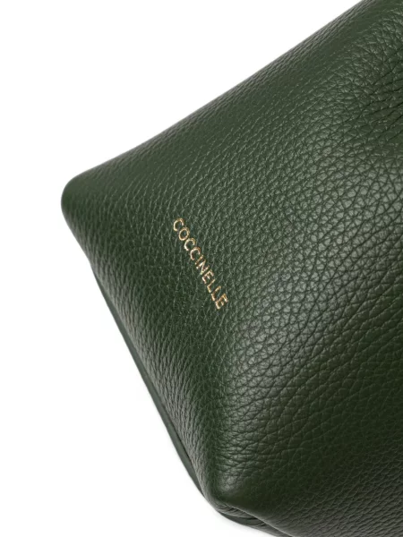 Geantă shopper Coccinelle din piele verde