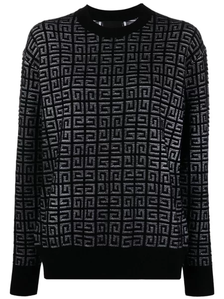 Pulover Givenchy din jacard negru