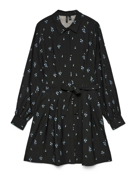 VERO MODA Dolga srajca opal / črna bela