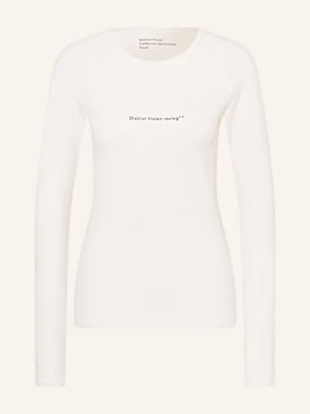 District Vision Koszulka Z Długim Rękawem Aloe weiss biały