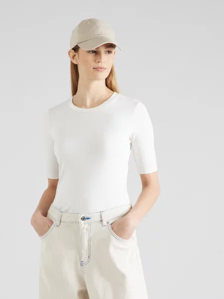 HUGO Red Tricou Darnelia' alb