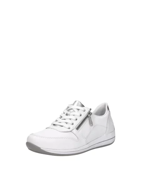 Sneakersy Rieker sznurowane białe