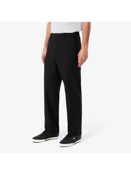 Lacoste Miejskie Spodnie Chino Z Elastycznej Tkaniny Regular Fit czarny