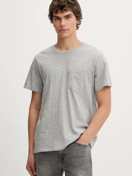 Tričko Levi's SS CLASSIC POCKET šedé