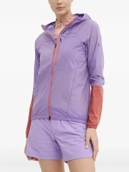 Geacă Peak Performance cu glugă violet