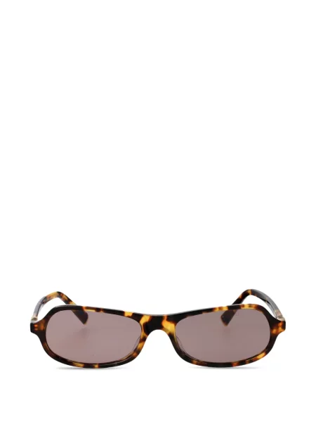 Ochelari de soare Miu Miu Eyewear cu imprimeu geometric maro