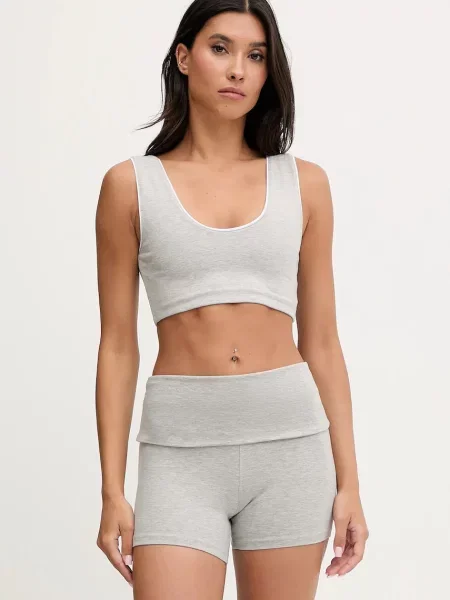 Шорти для йоги Casall Sublime меланж висока посадка сірий