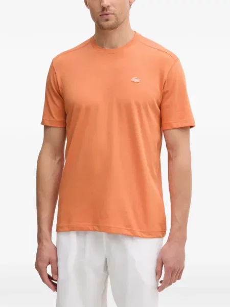 Tricou Lacoste cu autograf portocaliu