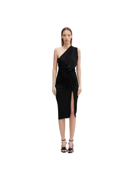 Rick Owens Lilies sukienka asymetryczna z wiskozą Avra czarna