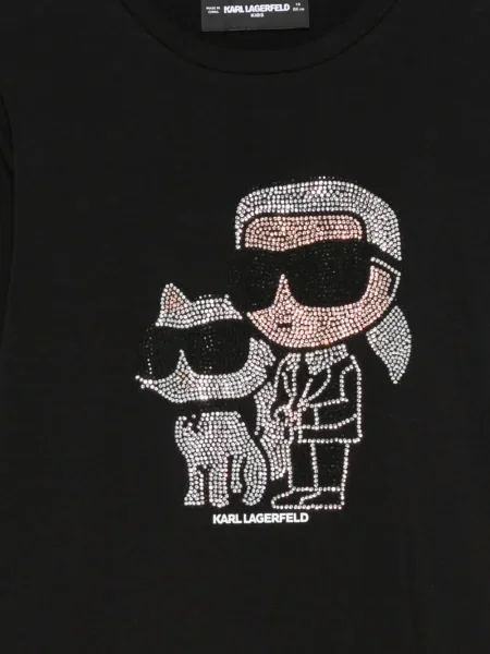 Koszulka dziecięca Karl Lagerfeld czarna