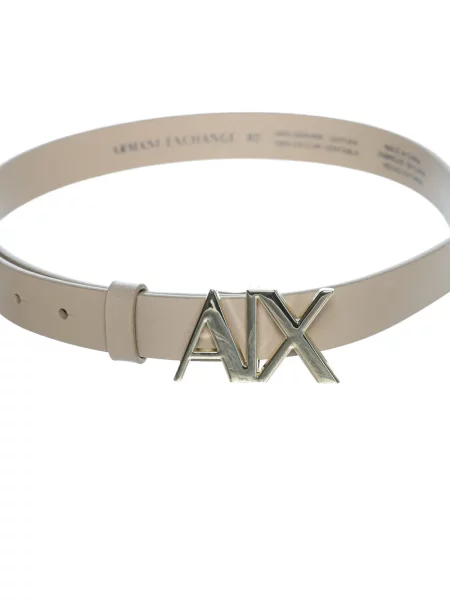 Curea Armani Exchange din piele cu autograf