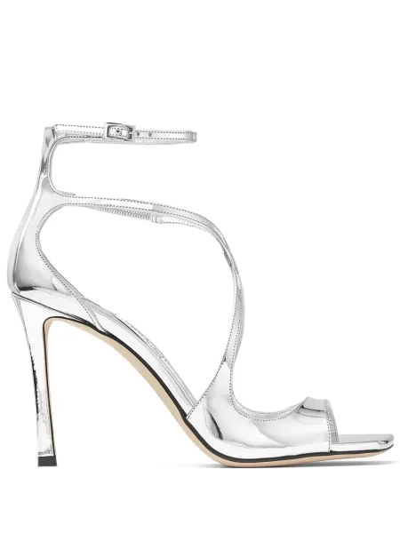 Sandale Jimmy Choo din piele argintiu