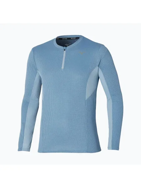 Мъжки анцуг за бягане Mizuno Dryaeroflow Half Zip parisian blue синьо