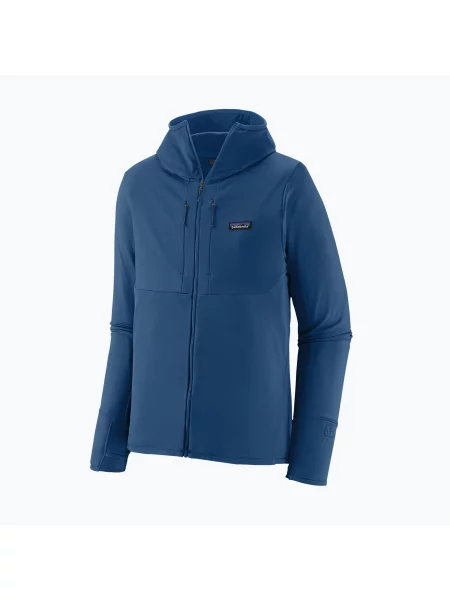 Trekkingová mikina Patagonia R1 Thermal Full Hoody clement blue modrá