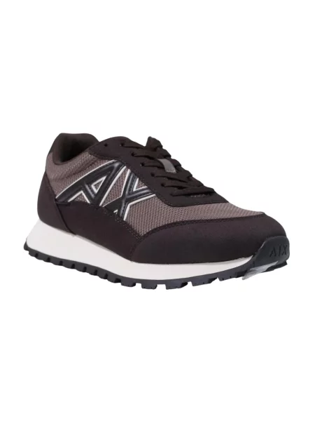 Sneakersy Armani Exchange brązowe