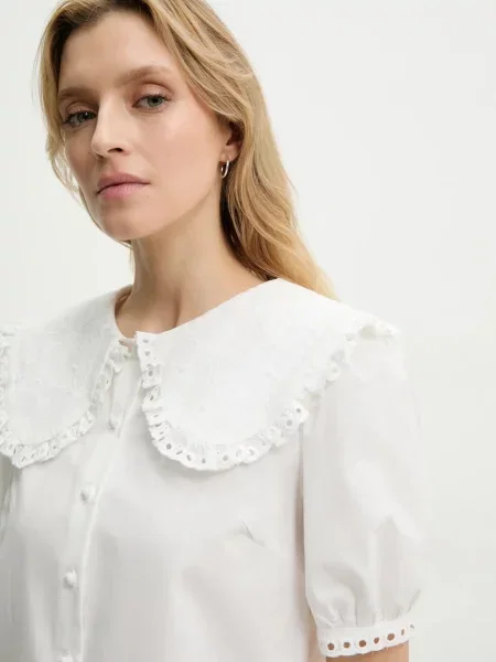 Блуза Answear Lab с изчистен дизайн бяло