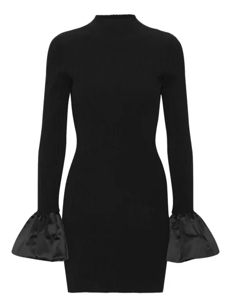 Rochie mini Rotate Birger Christensen tricotate de costum negru