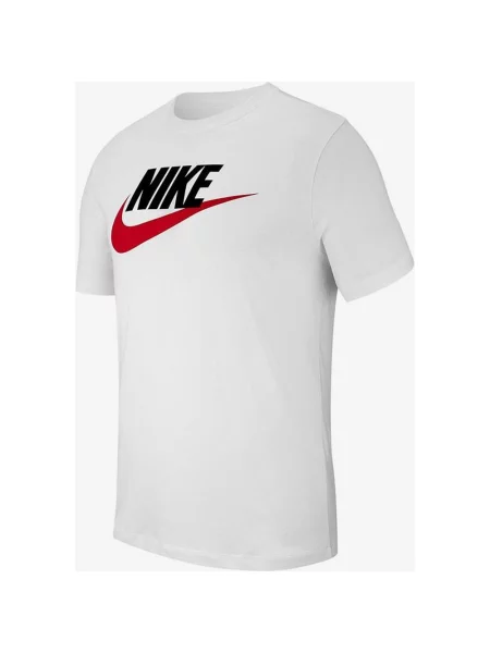 Koszulka z krótkim rękawem Nike Sportswear Logo w kolorze białym czarnym czerwonym S biała