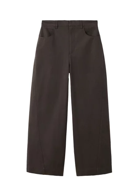 MANGO Pantaloni INCENSE închis maro