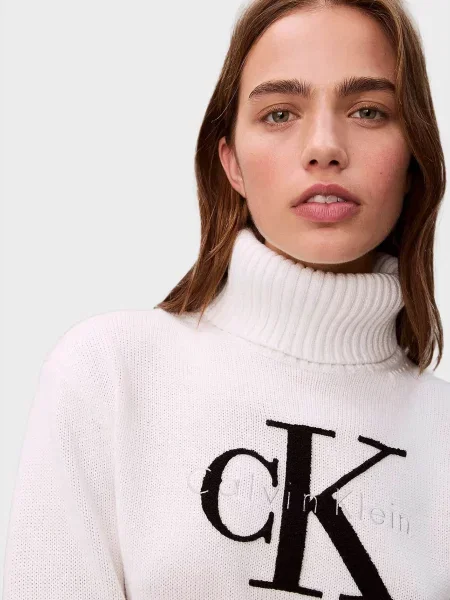 Водолазка Calvin Klein Jeans біла