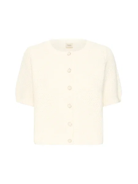 Fransa Geacă tricotată FRARALYN lână alb